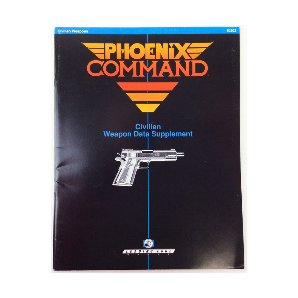 Leading Edge Phoenix Command Civilian Weapon Data Supplement (2nd Ed) VG
