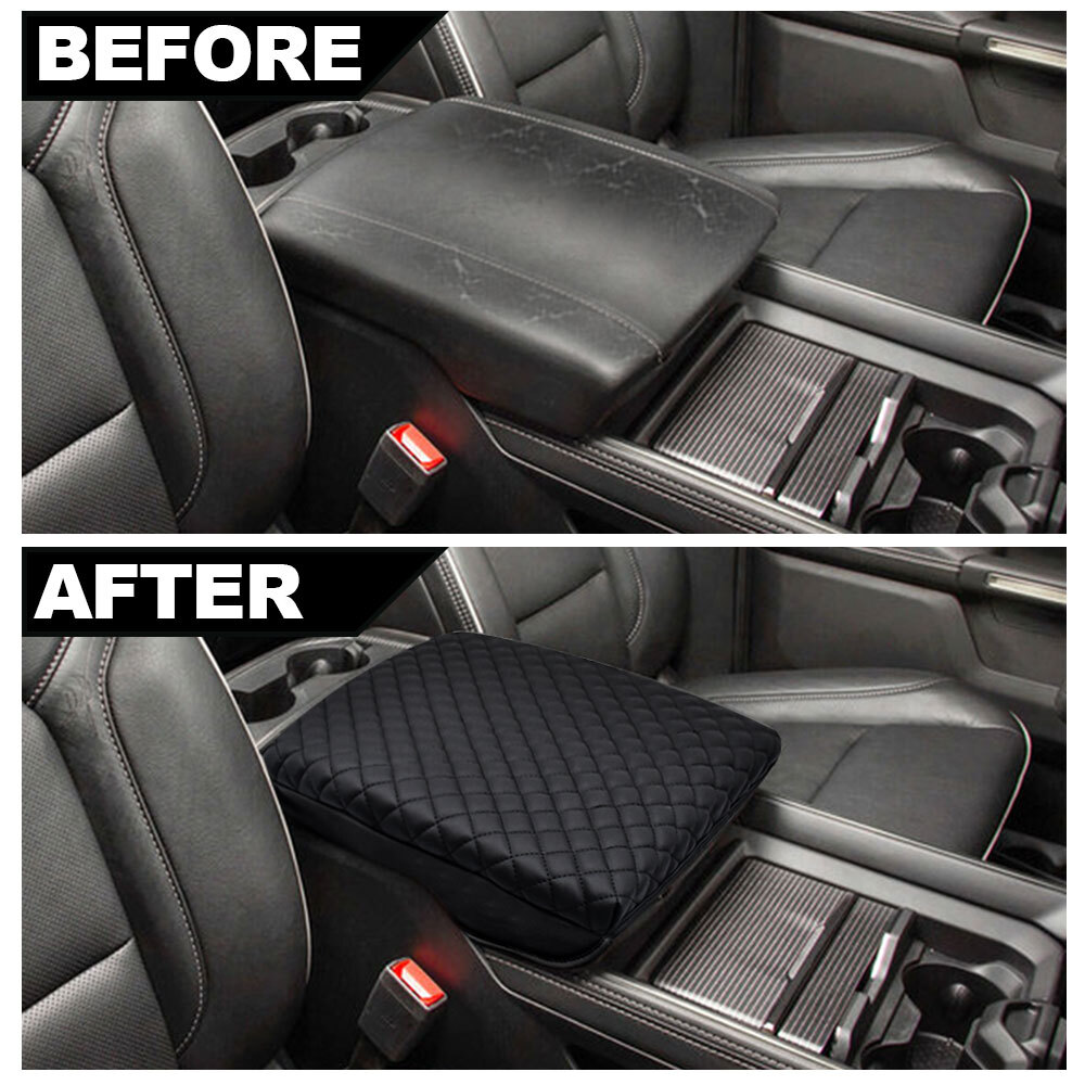 For 2019-2024 RAM 1500 Console Armrest Leather Cover Cushion Pad Protector