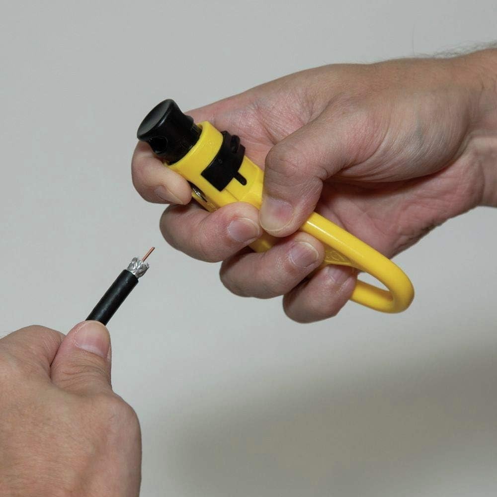 818 Coax Install and Kit with Crimp Tool, Includes Tester, Stripper and Univ...