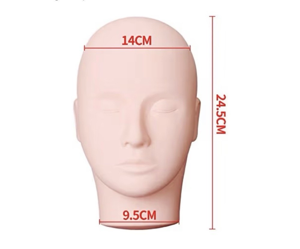 LASHVIEW Lash Mannequin Head/Practice Training Head for Make Up & Lash Extension