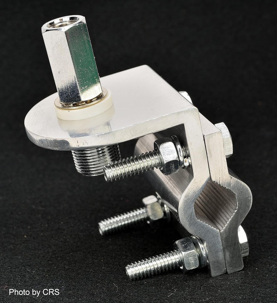 Versatile Double Groove CB Antenna Mount with SO239 Stud - Easy Installation