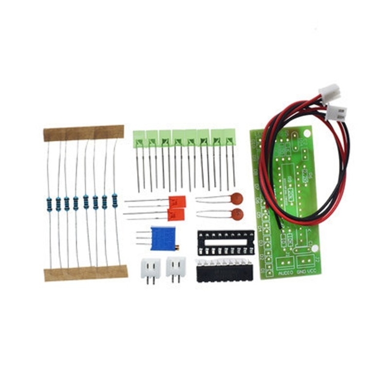 DIY Electronics Set 10 LED Sound Spectrum Analyzers for Sound Level