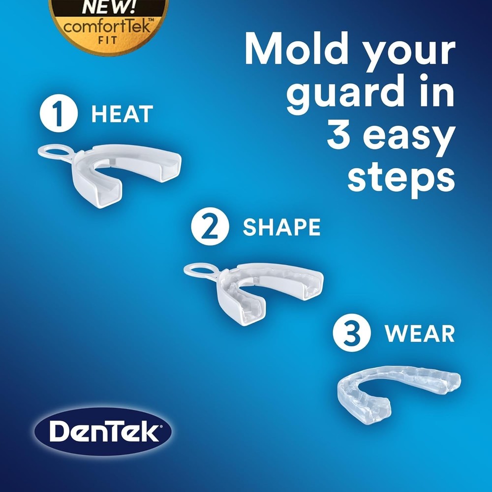 Comfortable and Adjustable Dental Guard for Teeth Grinding, Antimicrobial Case