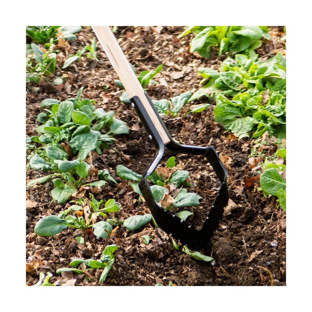 Push Pull Hoe V Blade for Deep Roots and Better Cultivating USA Made
