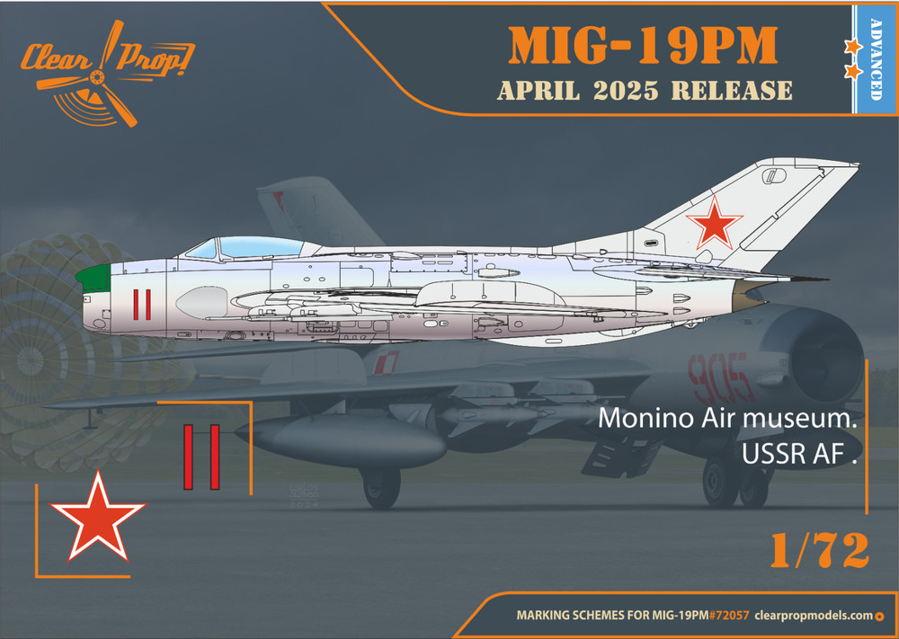 1/72 Clear Prop! CP72057MiG-19PM plastic model kit
