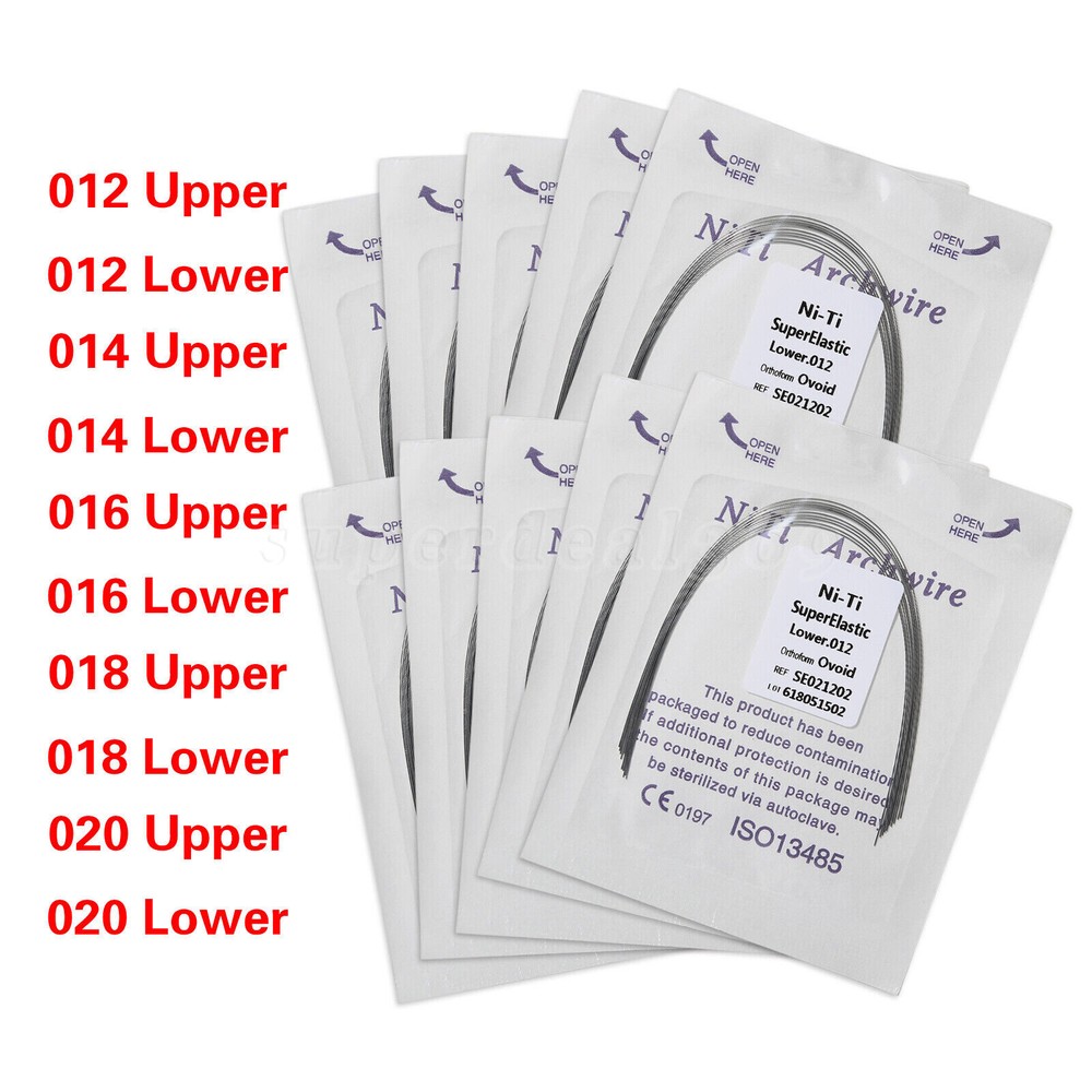 Dental Arch Wire Thermal Activated/Super Elastic Niti/Steel Rectangular/Round ns