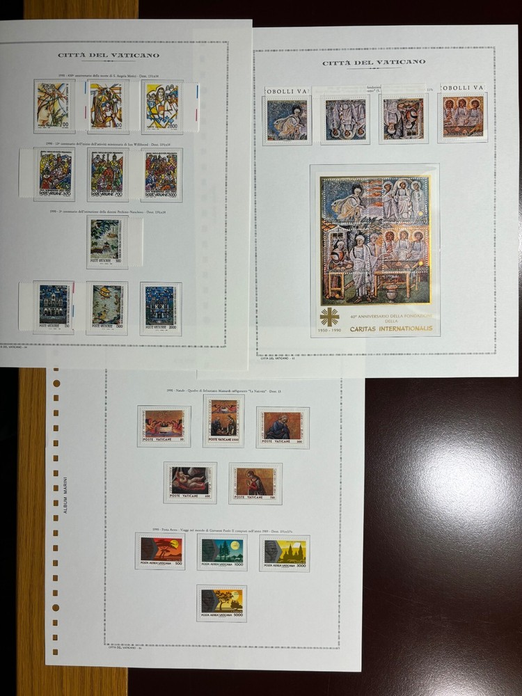 VATICAN 1990 Complete Year MNH** -25% UNDERSIDE!