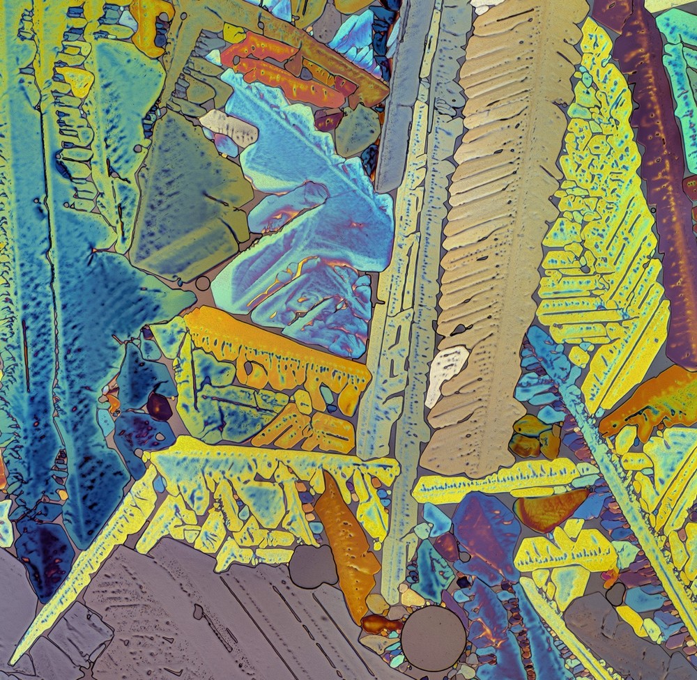 Microscope slide for polarized light, RESORCINOL