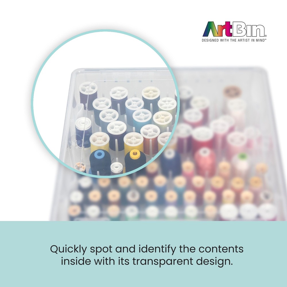 ArtBin Super Satchel Thread Box - Versatile Thread Storage for Sewing, Embroi...