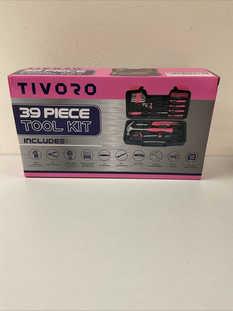 Tivoro 39 Piece Tool Kit, Pink, G129