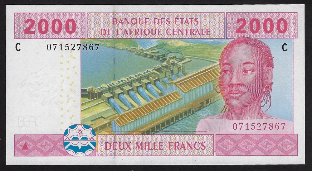 Central African States Chad 2000 Francs 2002 (2017) P-608Ce UNC