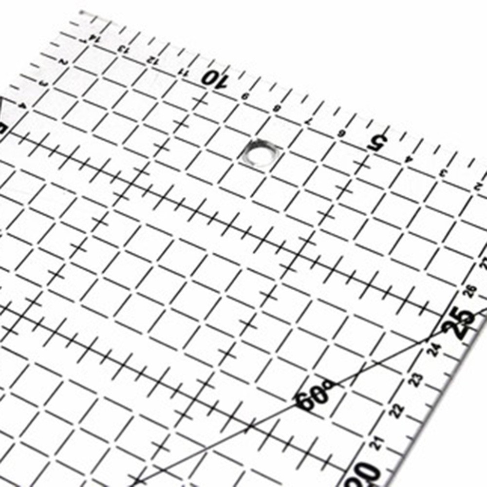 DIY Quilter's Ruler Sewing Ruler Tool with Grid Lines for Easy Precision