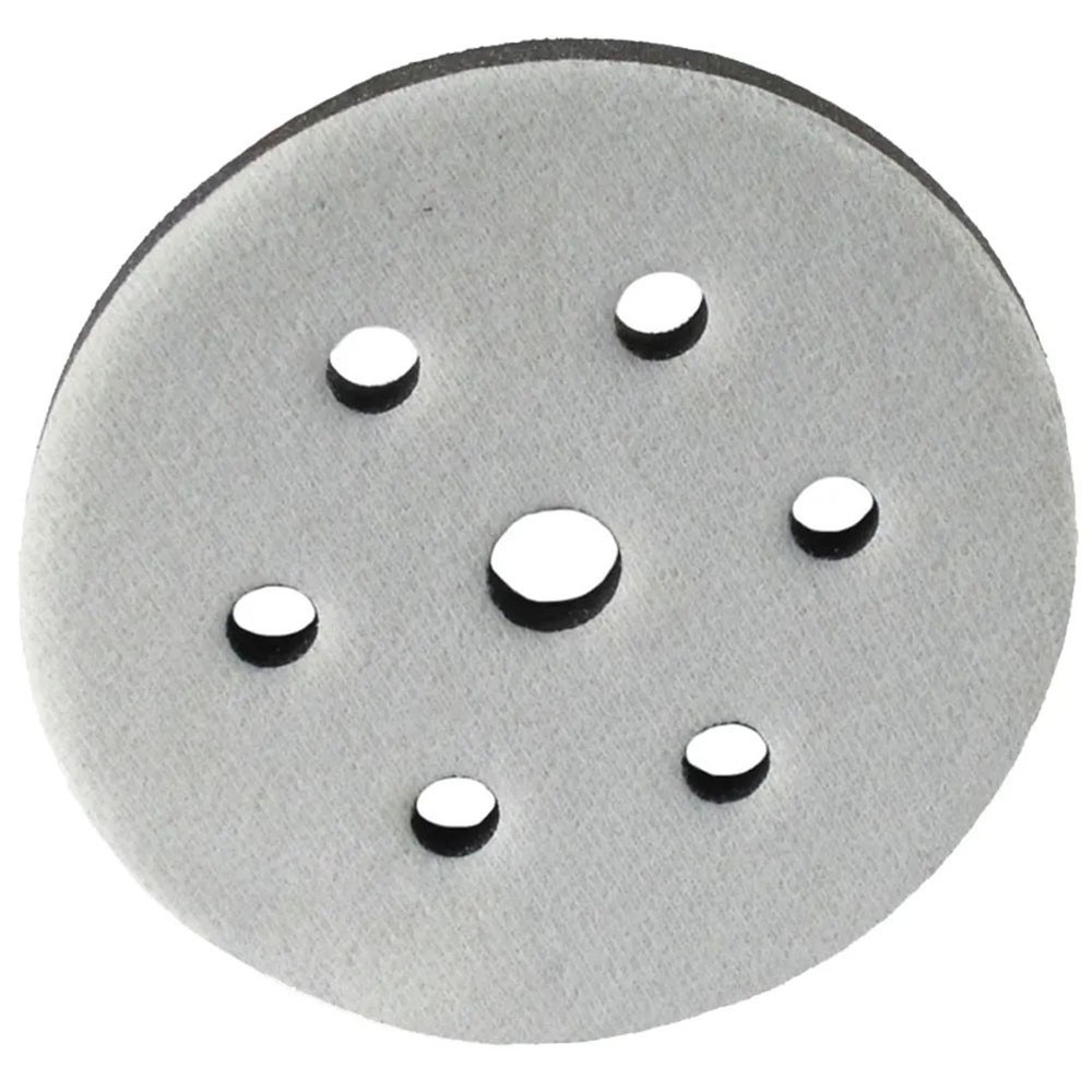 Easy to Install 6 Inch Sponge Interface Pad for Hook&Loop Sanding Discs 7 Holes