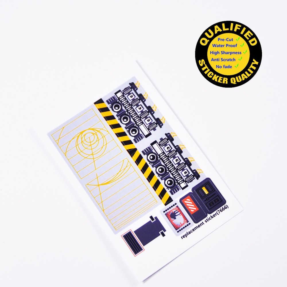 Replacement sticker for set 7666 Precut sticker, not transparent