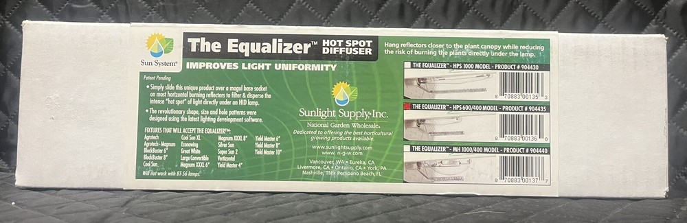 Sun System Sunlight Supply The Equalizer Hot Spot Diffuser HPS 600/1000 #904435