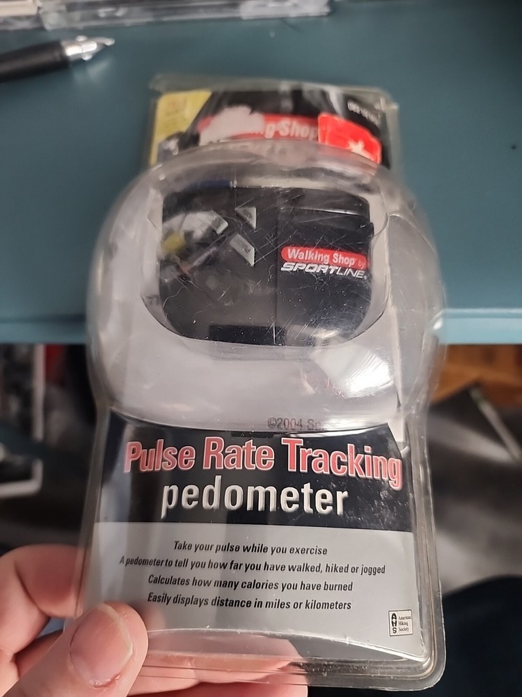 WALKING STOP Sportline Pulse Rate Tracking Pedometer Stop watch