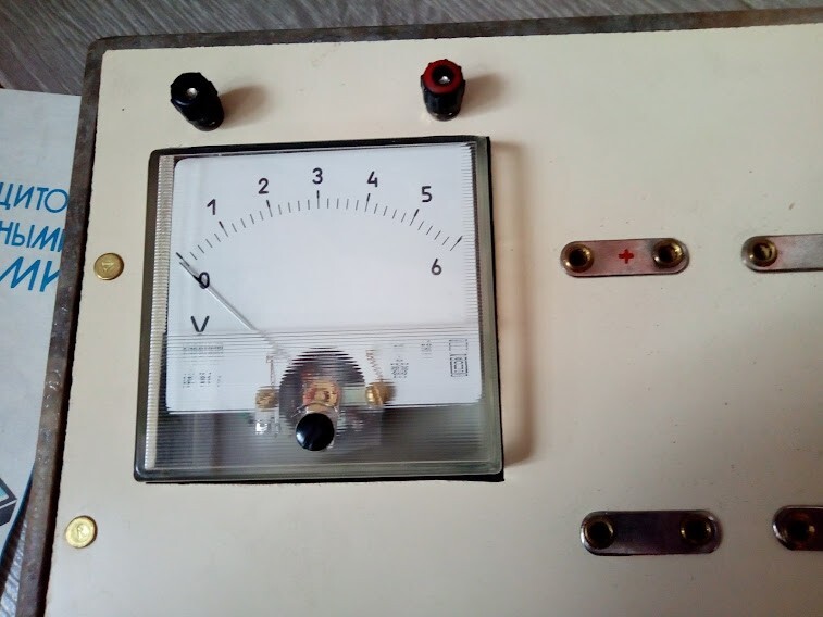 Vintage Voltmeter Ammeter Physics Teaching Aids School Soviet loft decor USSR 80