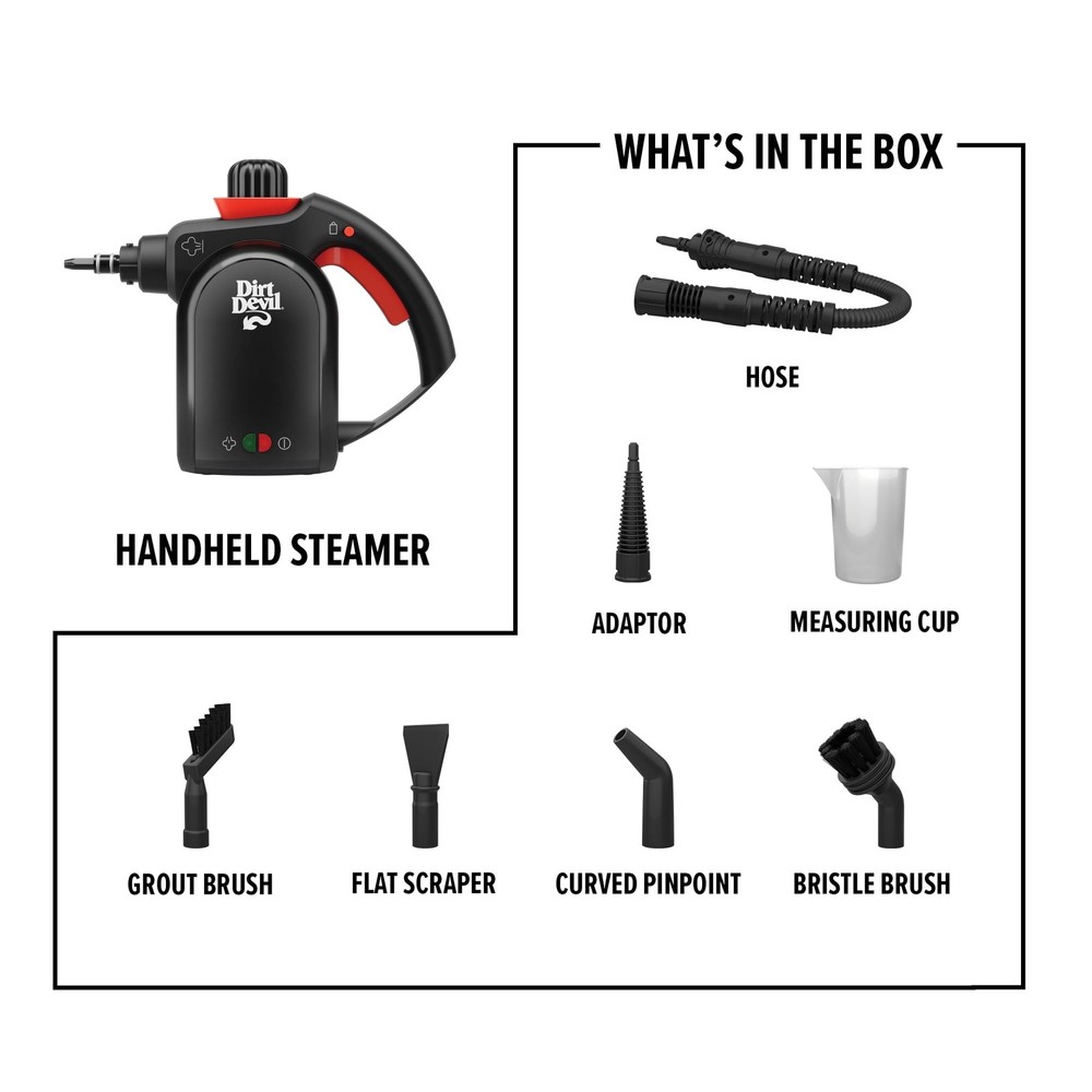 Dirt Devil Handheld Portable Steam Cleaner for Tile, Grout, Windows, Bathrooms
