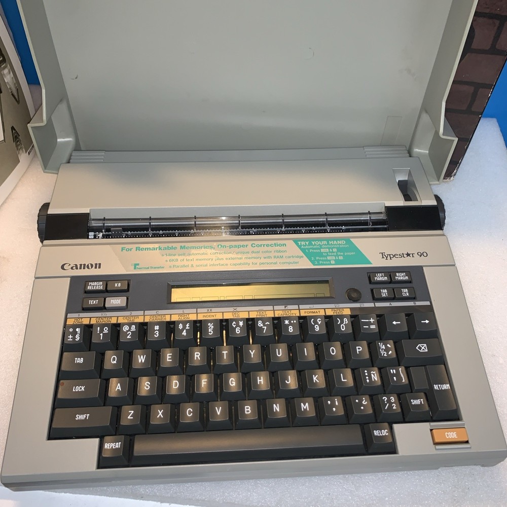 🔥 Nice - Canon Typestar 90 Electronic Typewriter Thermal Correction System