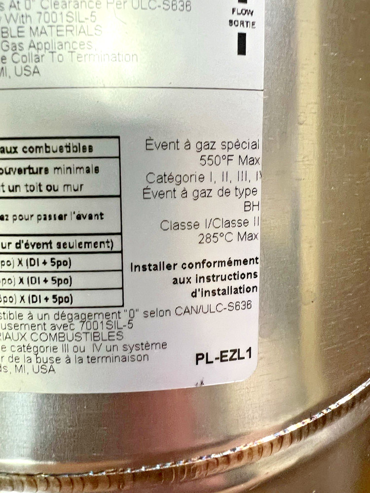 Heat-Fab 8" Saf-T Vent EZ Seal 45 Degree Elbow 29-4c 9811 Stainless Steel NEW