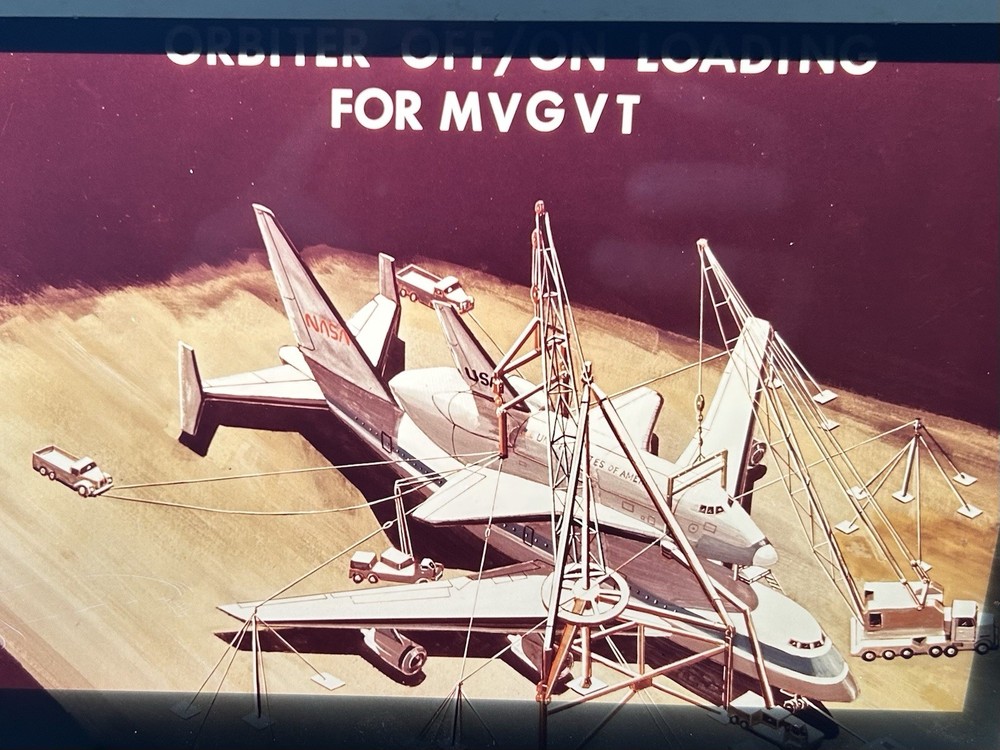 1977 NASA KSC Shuttle Artist Concept Loading Presentation Transparency-95