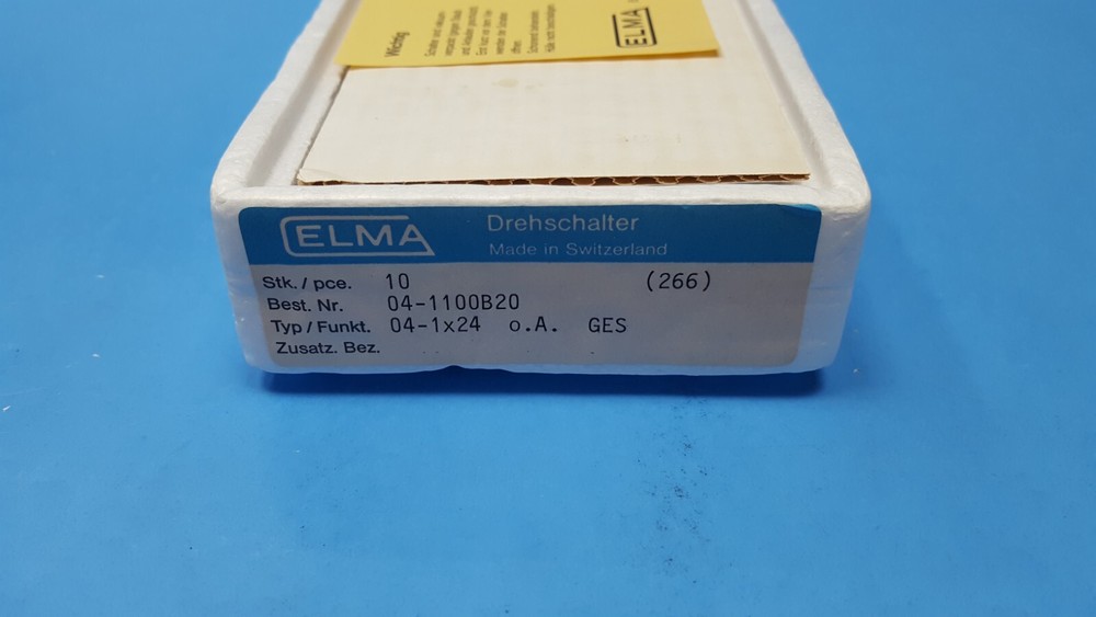 SELECTOR SWITCH, 04-1100B20, ELMA, Rotary, 24 position