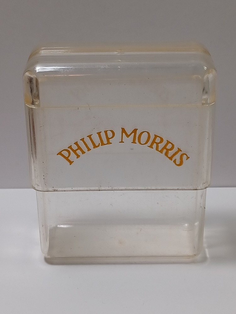 Phillp Morris Clear Plastic Cigarette Pack Case  JGBx26