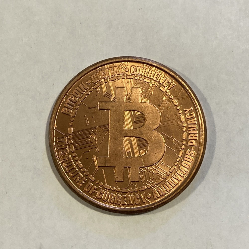 1 oz ADVP .999 Bitcoin Copper Round