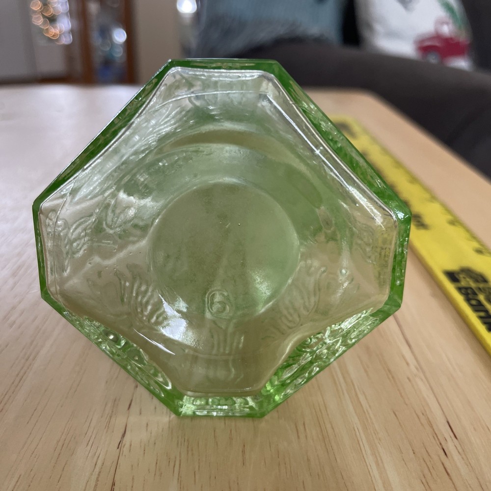 1920s Uranium Glass~Anchor Hocking Princess~Shaker Vaseline~Nice!
