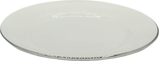 Wedgwood Silver Ermine Bread Plate Contour Shape