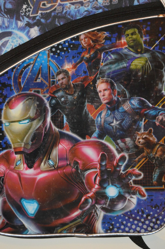 Marvel Avengers Endgame 16” Pixelated Backpack With 2 Mesh Side Pockets