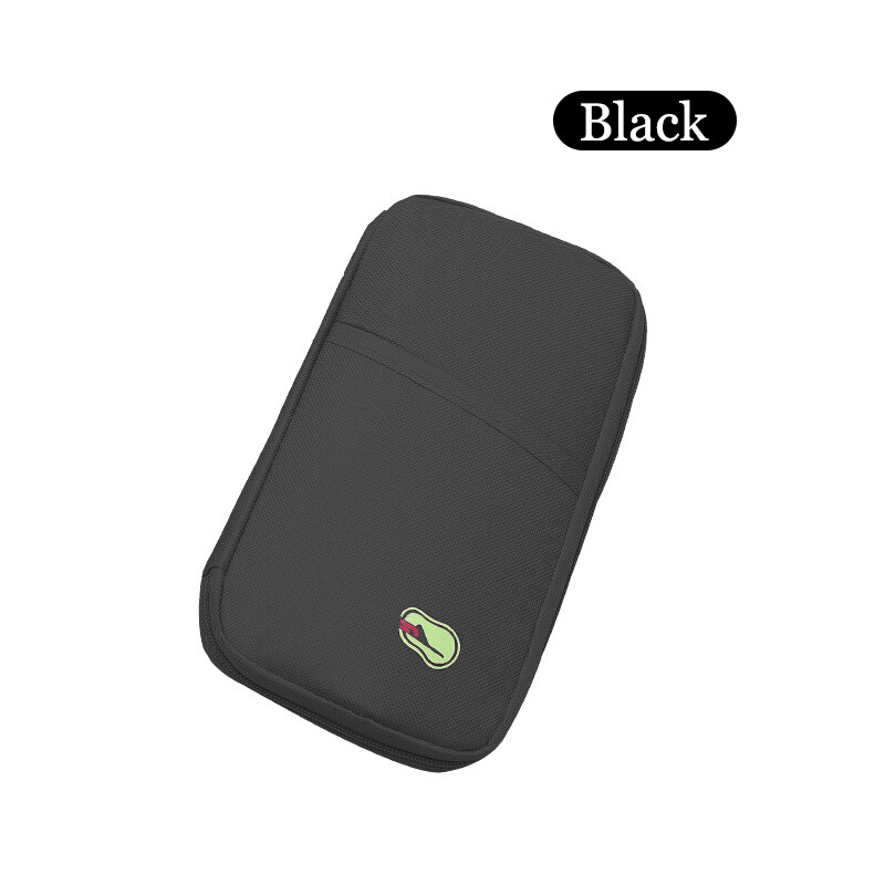 Travel Bag Passport Document Wallet Multi-function Large Capacity Zipper Clutch