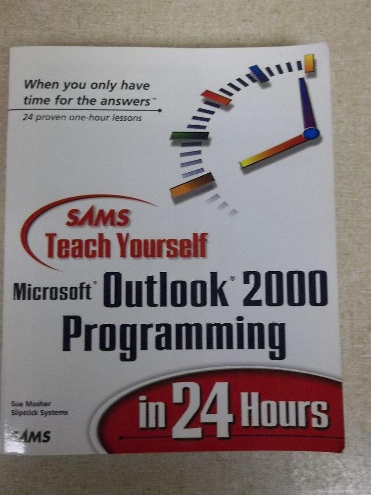 Sams Teach Yourself: Microsoft Outlook 2000 Programming in 24 hours *FREE SHIP*
