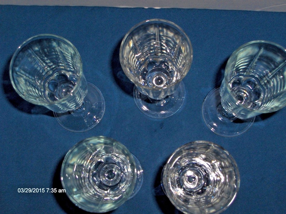 Set of 5 Flute Glasses