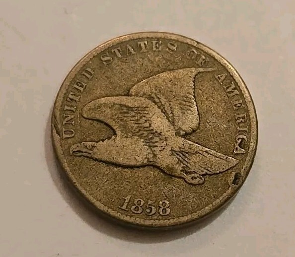 1858 flying eagle cent small letters