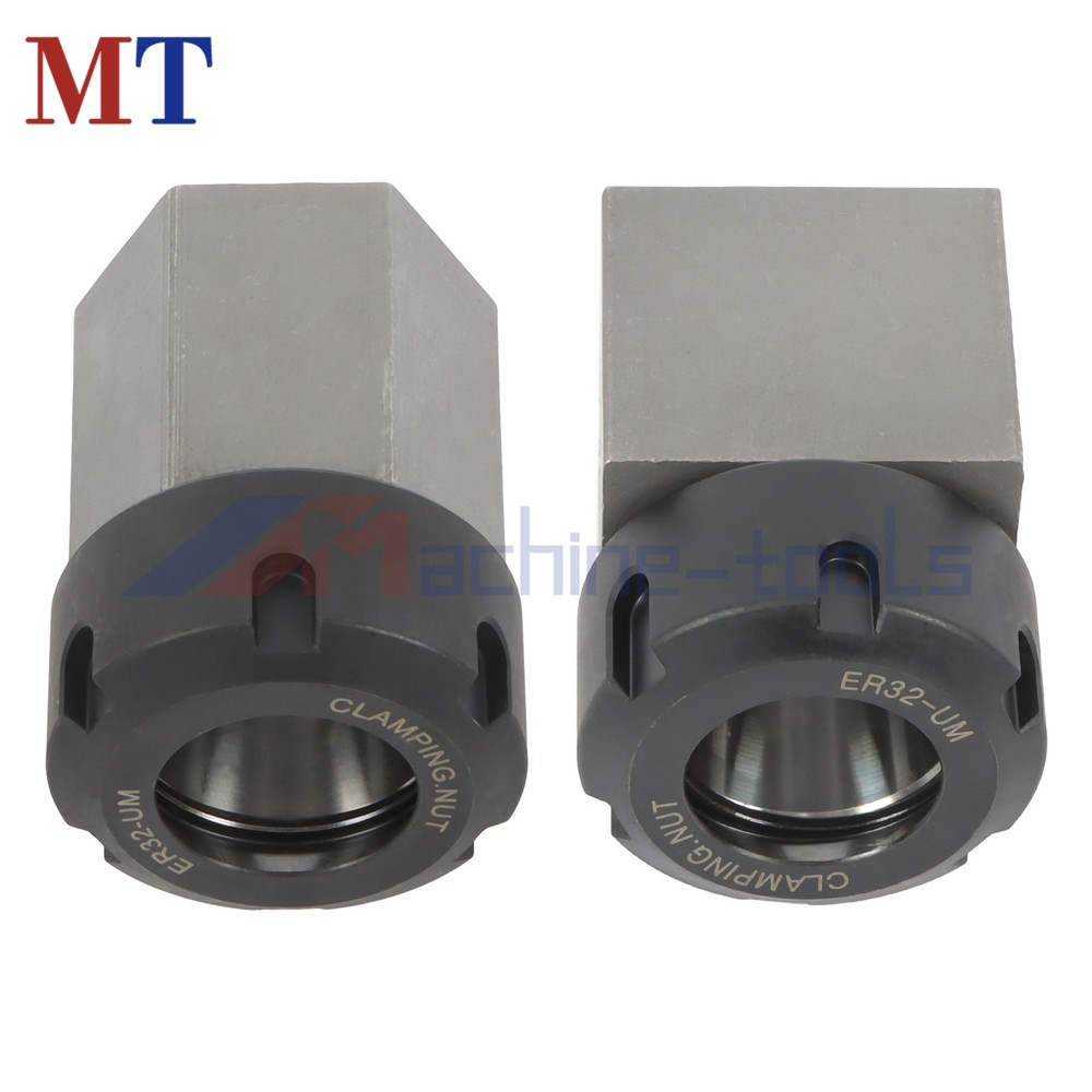 Collet Block Spring ER32 Hex & Square Chuck Holder Set For CNC Milling Machine