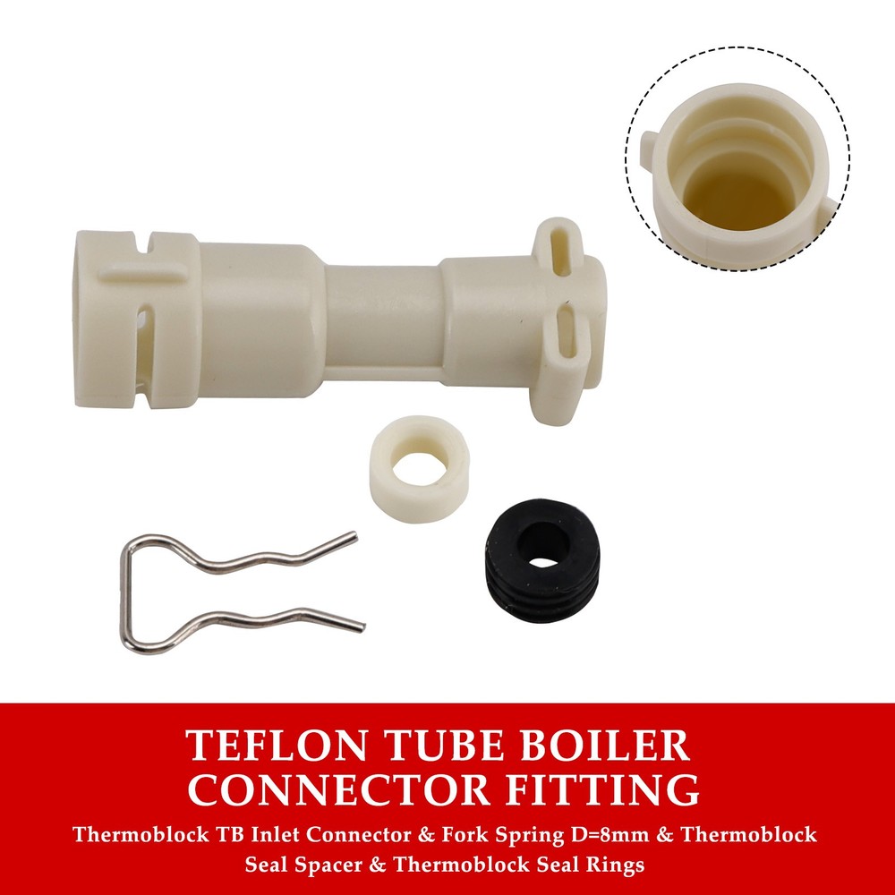 ThermoBlock Inlet Connector Seal Spacer Fork D8mm Kit For Philips Coffee Machine