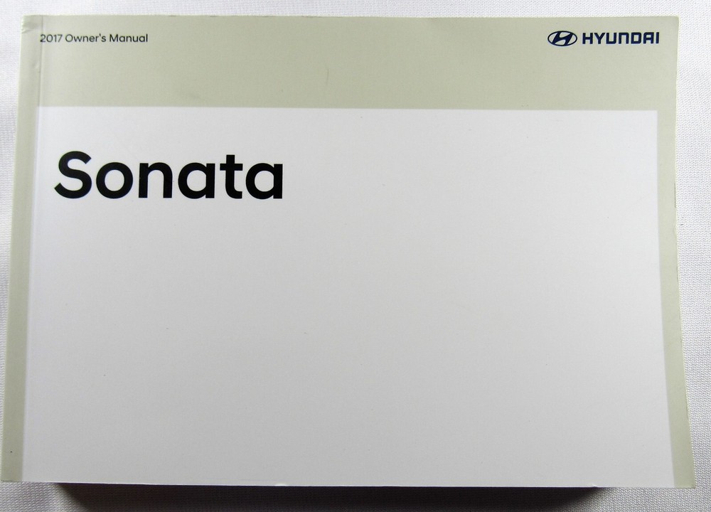 2017 Hyundai Sonata Owners Manual Book