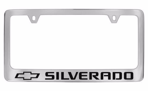 Chevrolet Silverado Chrome PLASTIC  License Plate Frame
