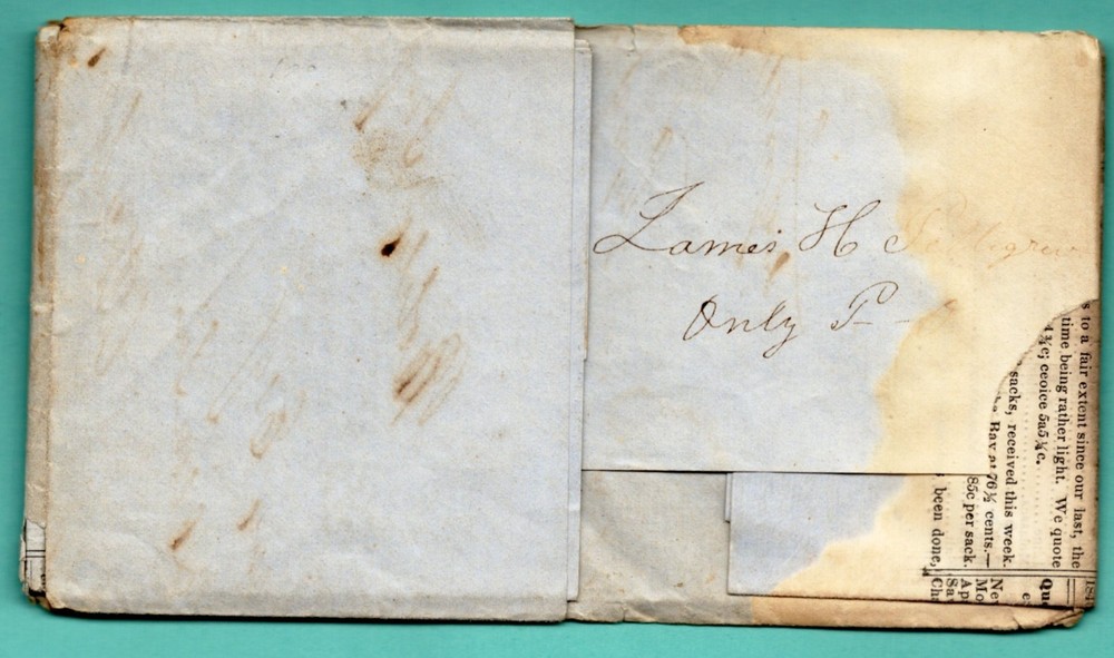U.S. Stampless Cover- cancel : Mobile, Alb. / MB- 207