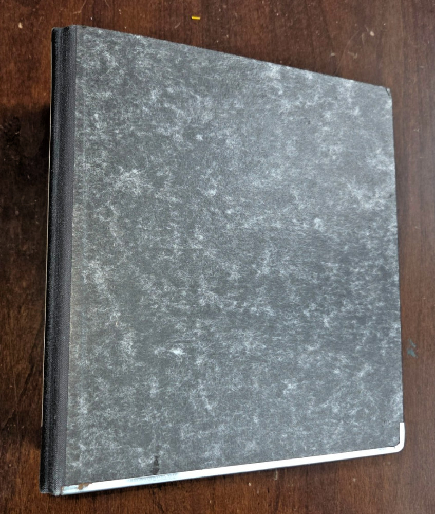 IXL 2 Ring Binder A5 42 mm Rings, Hard Cardboard, Black Marble, Pull Hole