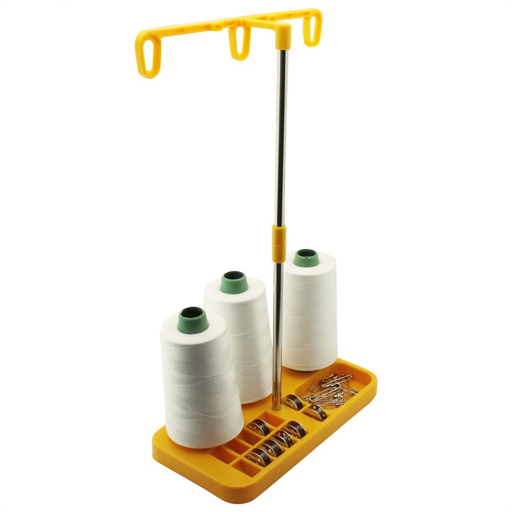 3 Spool Thread Stand for Overlock Sergers, Sewing & Embroidery Machines
