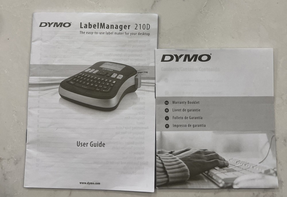 DYMO Desktop Label Maker Label Manager 210D Portable Label Maker EUC Tested
