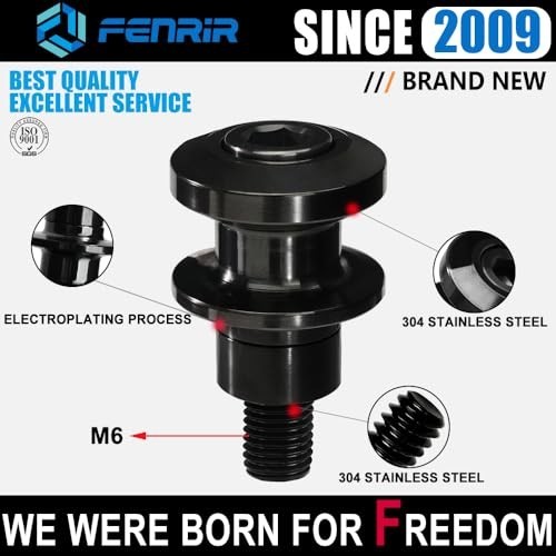 Motorcycle Swing Arm Spools Paddock Stand Bobbins for M6 Bikes