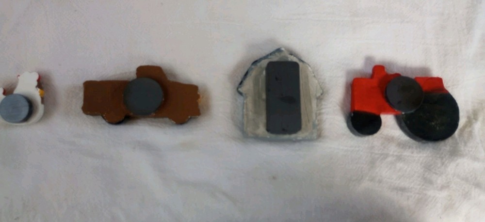 Barn Magnet Handmade Clay