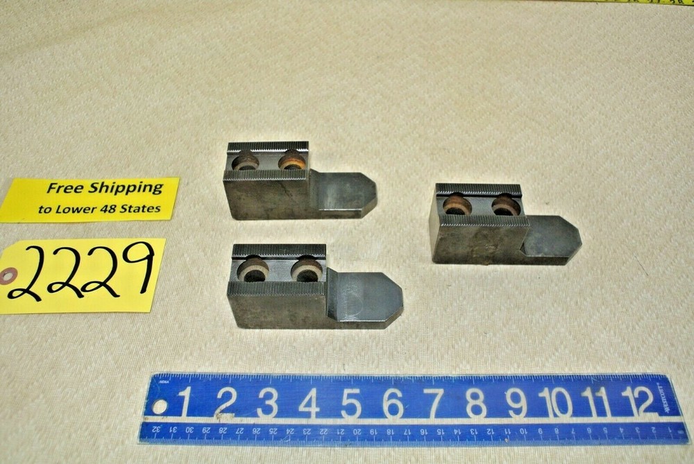 3 pcs. Serrated Lathe Chuck Jaws Machine Shop Tools FREE SHIP!