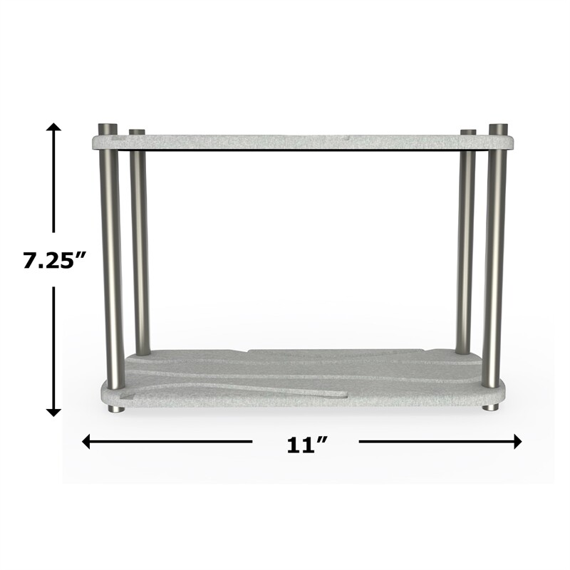 LuxeStone Two Layer Diatomite Bath and Kitchen Drying Organizer&Storage Tray