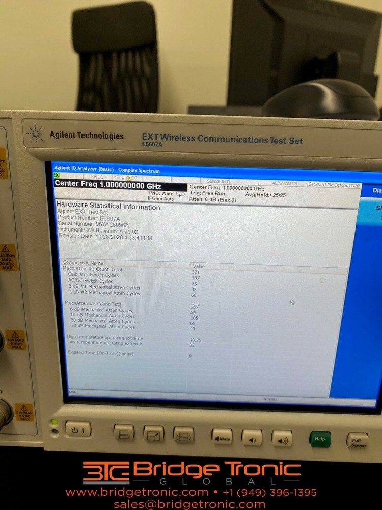 Agilent E6607A EXT Wireless Communication Test Set - 50/60/400Hz