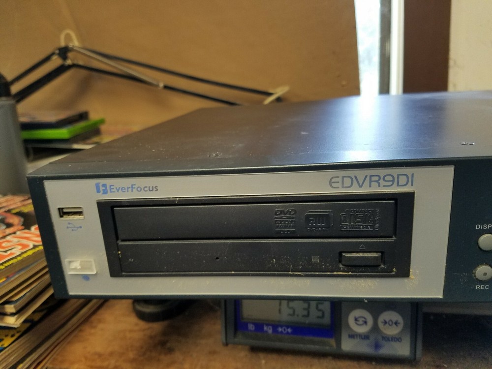 Ever Focus EverFocus Digital Video Recorder Model EDVR9D1 Untested