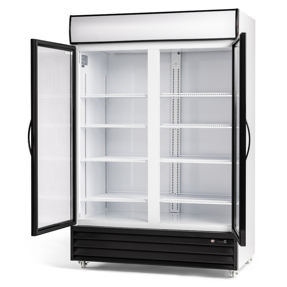 Procool CSD-1400 2 Door Display Beverage Cooler Merchandiser Refrigerator